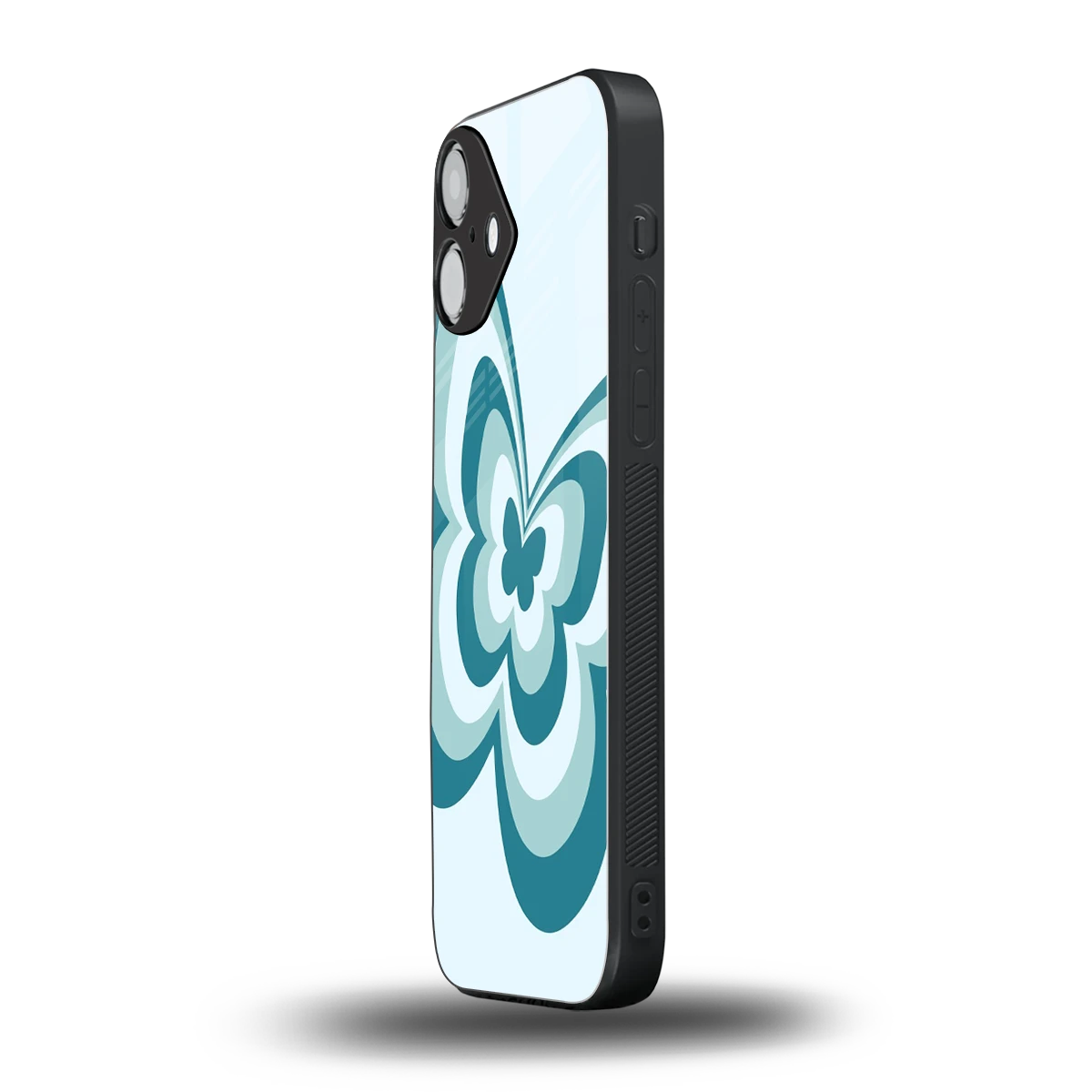 Y2K Green Butterfly iphone 16 plus mobile cover | shockproof glass phone case