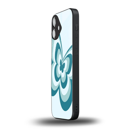 Y2K Green Butterfly iphone 16 plus mobile cover | shockproof glass phone case