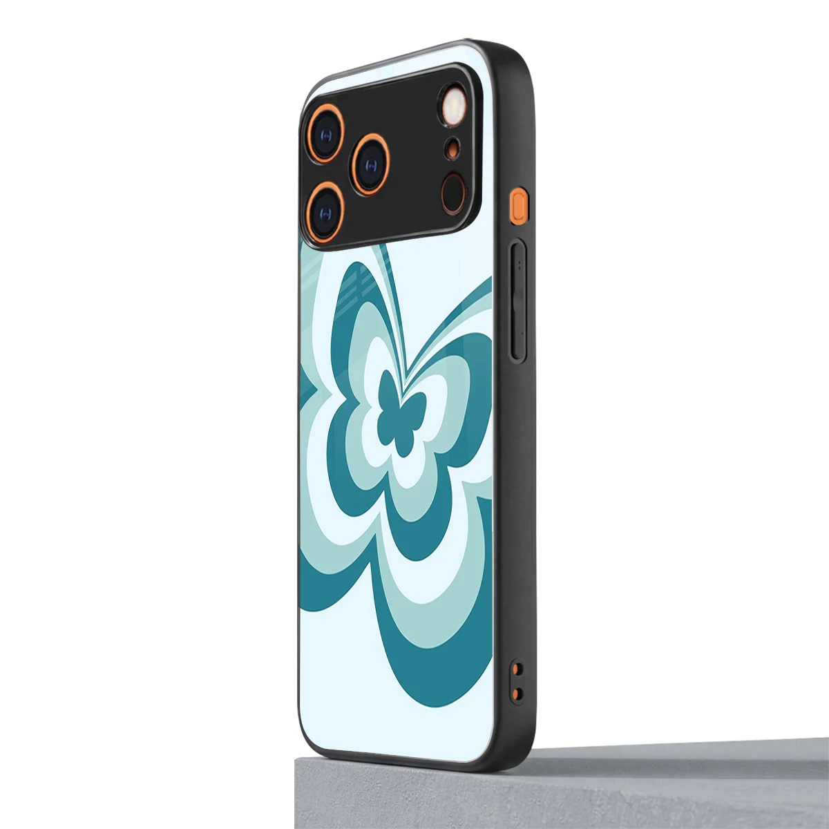 Y2K Green Butterfly iphone 17 pro mobile cover | shockproof glass phone case