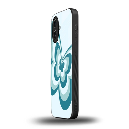Y2K Green Butterfly iphone 17 mobile cover | shockproof glass phone case