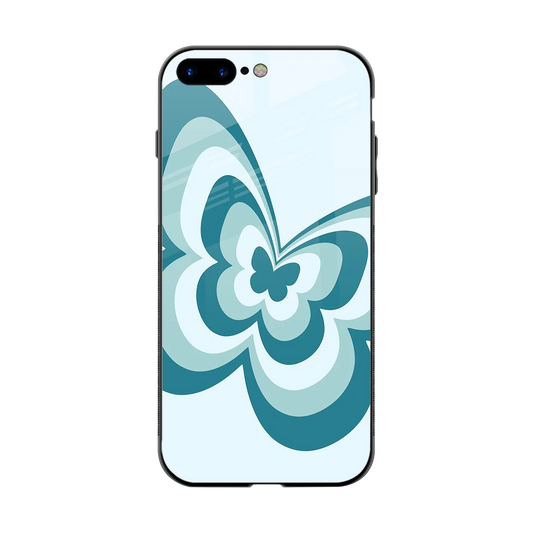 Y2K Green Butterfly back phone cover | glass case for iphone 8 plus