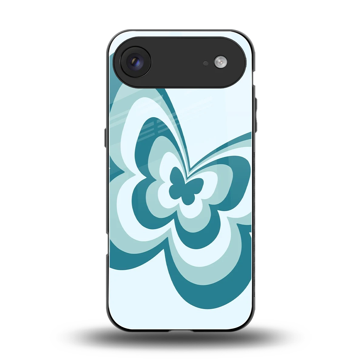 Y2K Green Butterfly back phone cover | glass case for iphone air