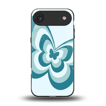Y2K Green Butterfly back phone cover | glass case for iphone air