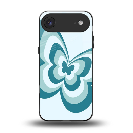 Y2K Green Butterfly back phone cover | glass case for iphone air