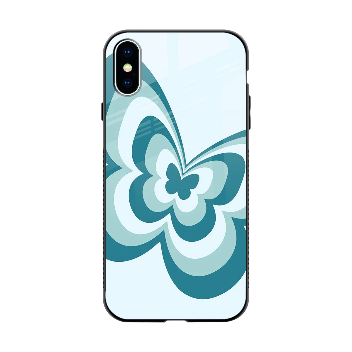Y2K Green Butterfly back phone cover | glass case for iphone xs