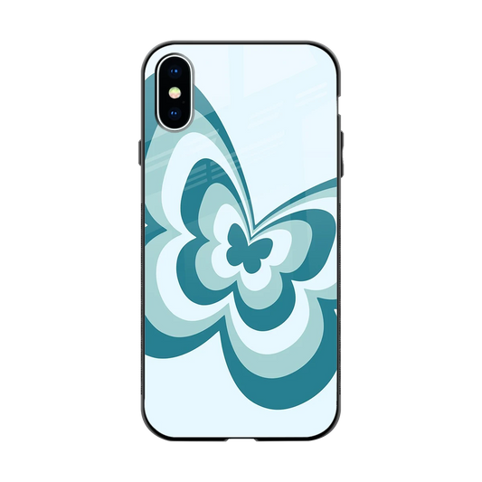 Y2K Green Butterfly back phone cover | glass case for iphone xs
