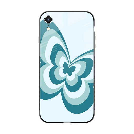 Y2K Green Butterfly back phone cover | glass case for iphone xr