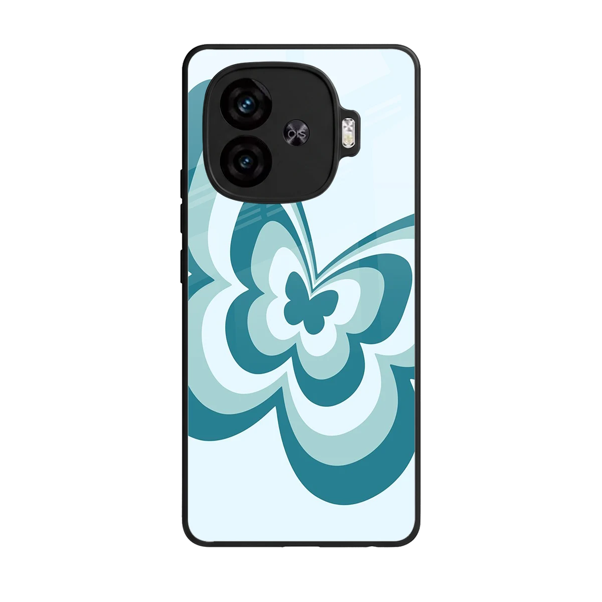Y2K Green Butterfly back phone cover | glass case for iqoo neo 10r 5g
