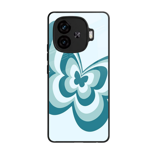 Y2K Green Butterfly back phone cover | glass case for iqoo neo 10r 5g