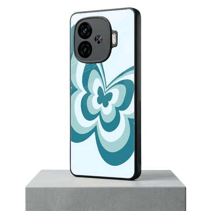 Y2K Green Butterfly iqoo neo 10r 5g mobile cover | shockproof glass phone case