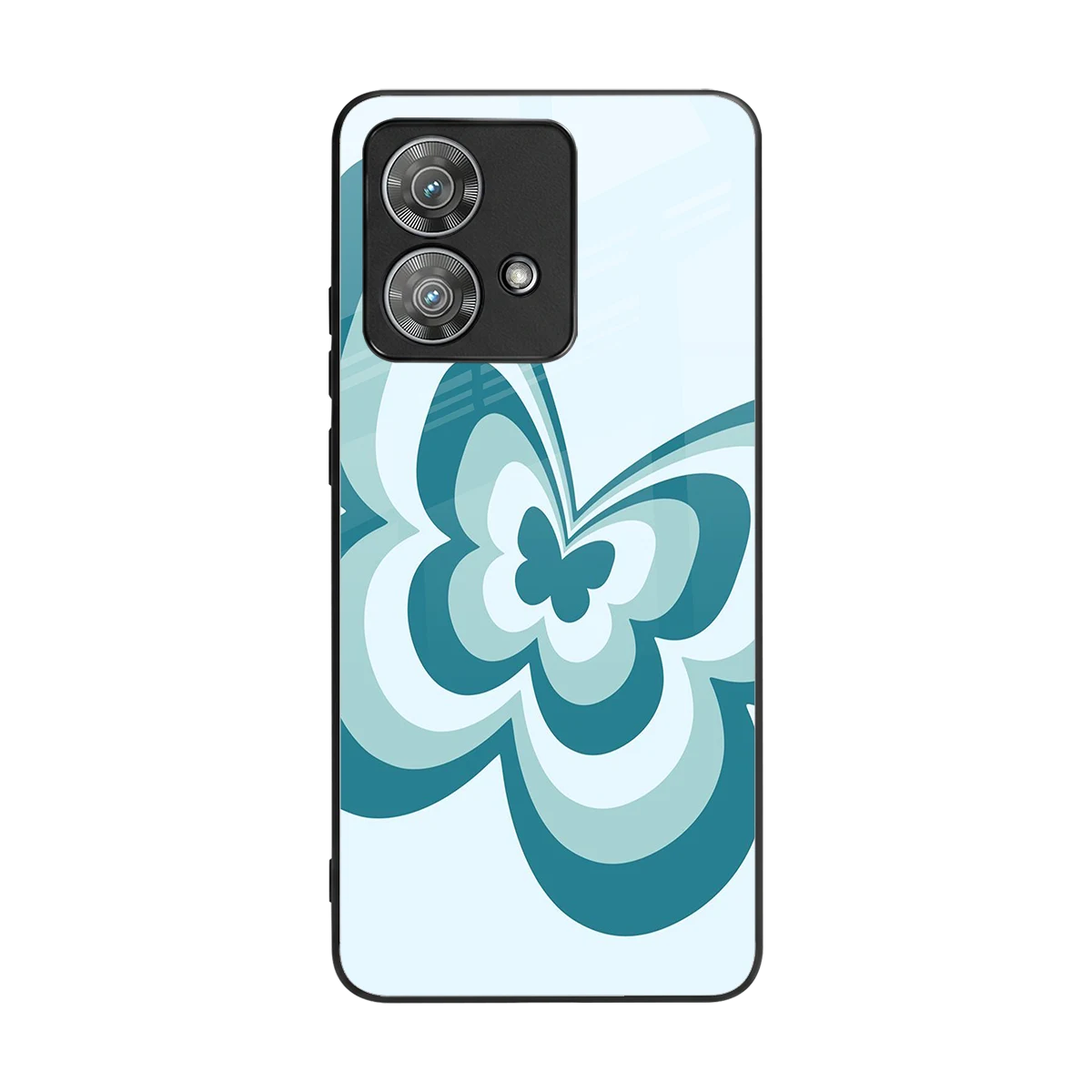 Y2K Green Butterfly back phone cover | glass case for motorola edge 40 neo 5g