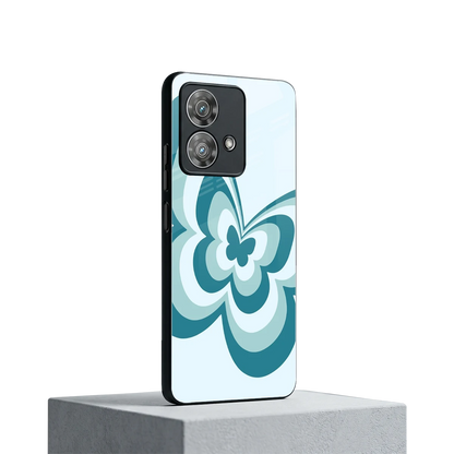 Y2K Green Butterfly motorola edge 40 neo 5g mobile cover | shockproof glass phone case
