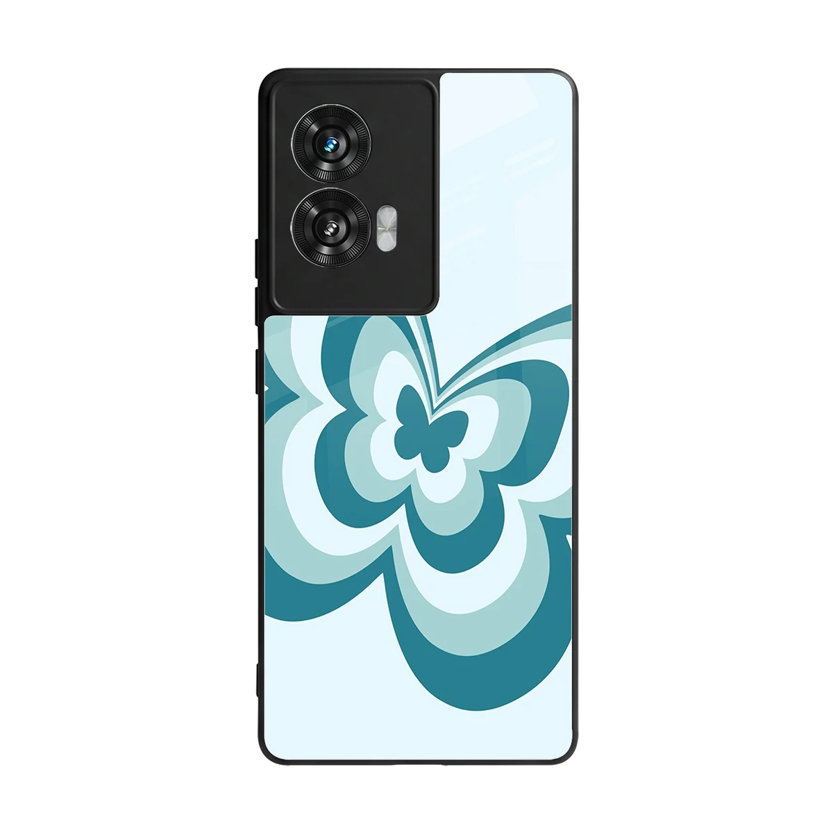 Y2K Green Butterfly back phone cover | glass case for motorola edge 50 fusion