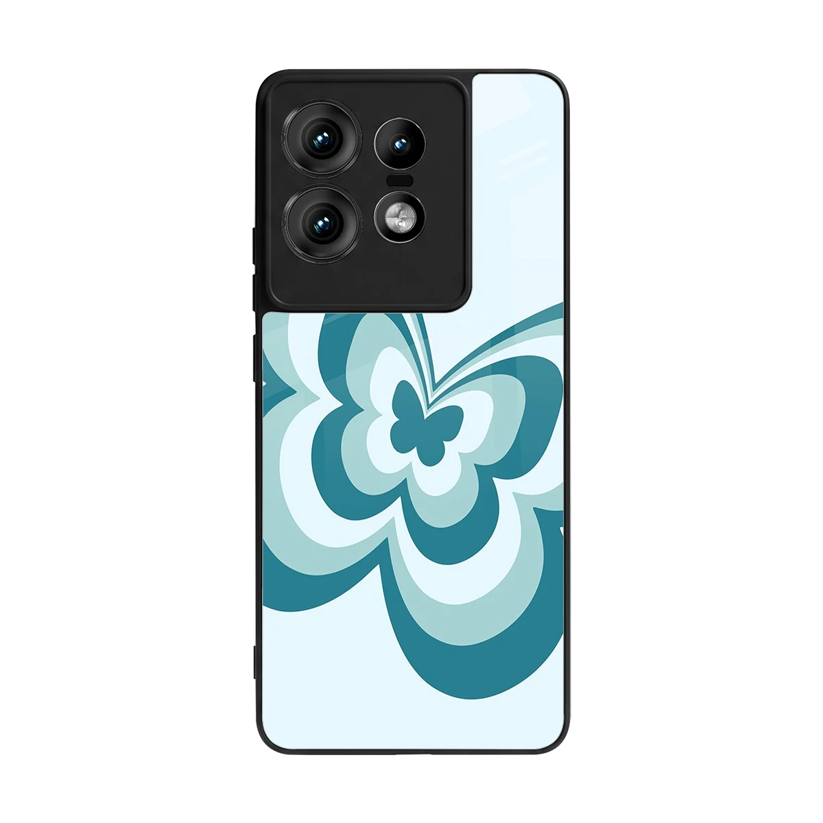 Y2K Green Butterfly back phone cover | glass case for motorola edge 50 pro