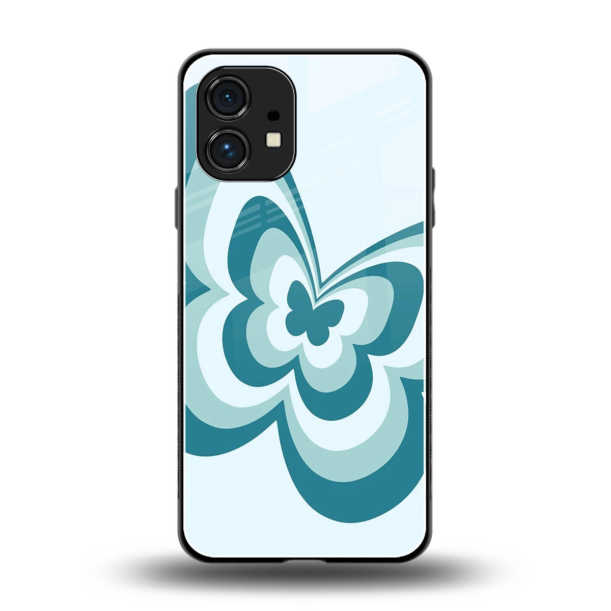 Y2K Green Butterfly back phone cover | glass case for nothing phone 1