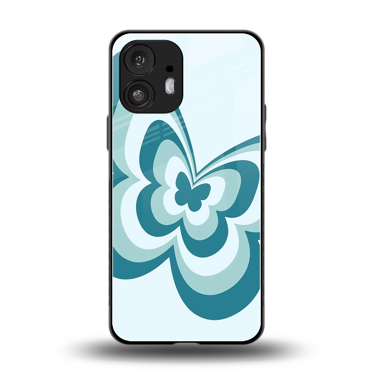 Y2K Green Butterfly back phone cover | glass case for nothing phone 2