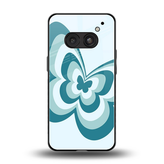 Y2K Green Butterfly back phone cover | glass case for nothing phone 2a