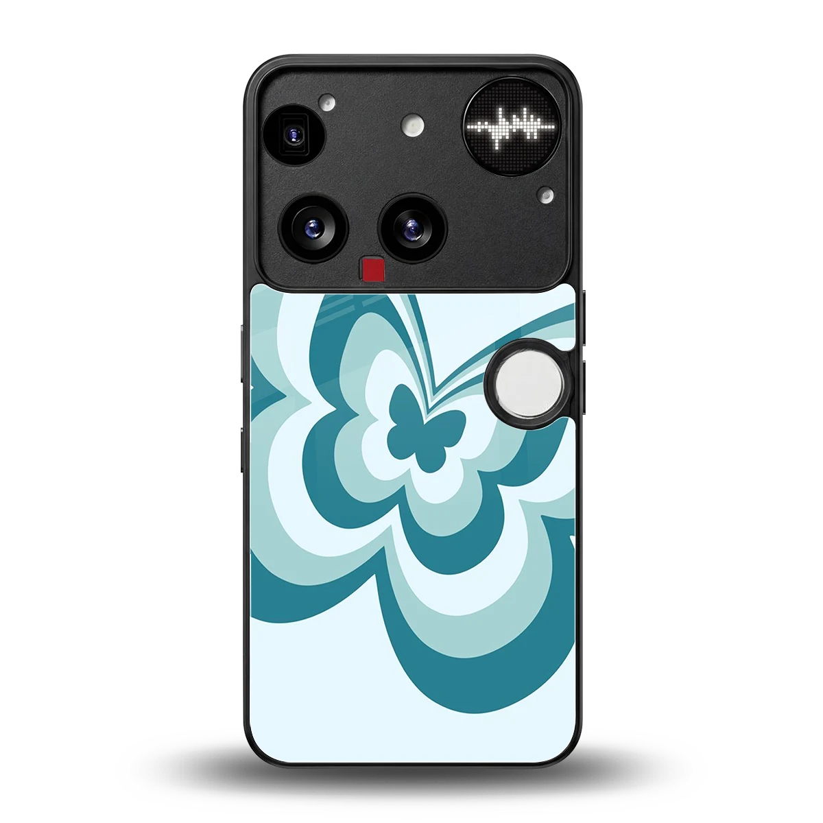 Y2K Green Butterfly back phone cover | glass case for nothing phone 3