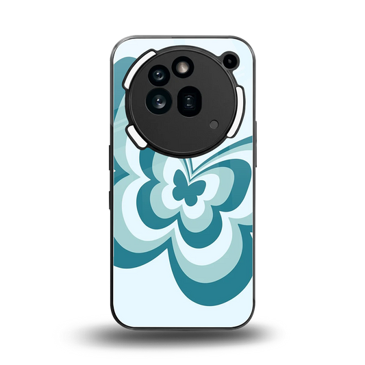 Y2K Green Butterfly back phone cover | glass case for nothing phone 3a pro