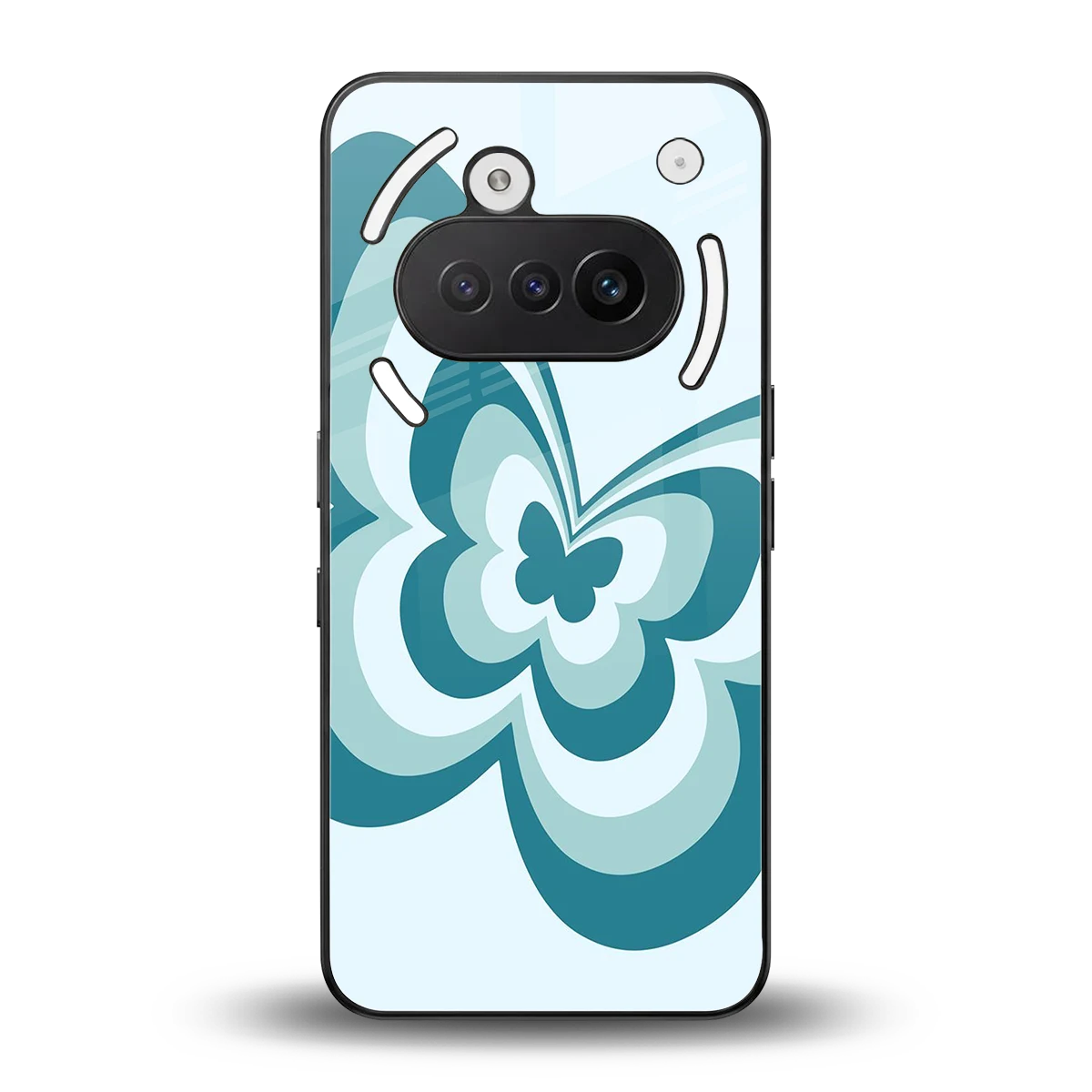 Y2K Green Butterfly back phone cover | glass case for nothing phone 3a
