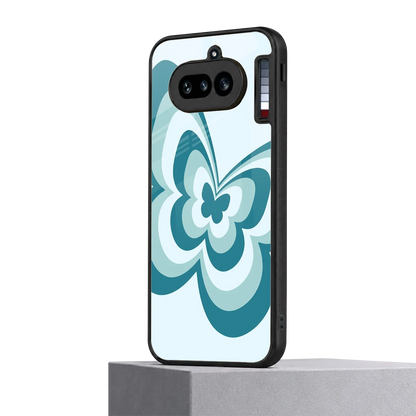 Y2K Green Butterfly nothing phone 4a mobile cover | shockproof glass phone case