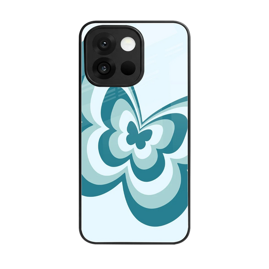 Y2K Green Butterfly back phone cover | glass case for oneplus 13s