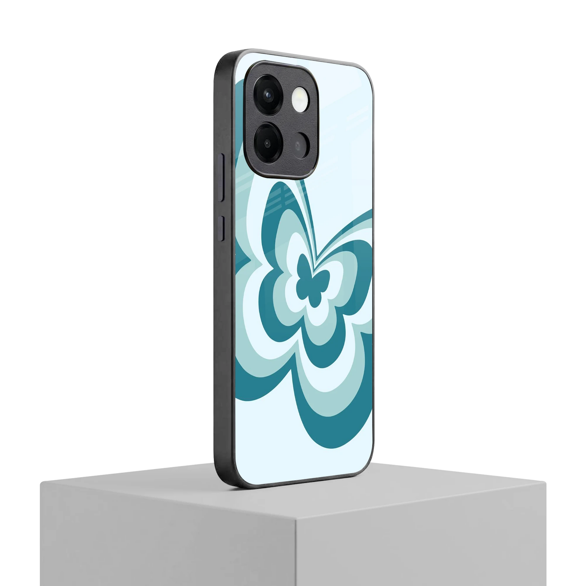 Y2K Green Butterfly oneplus 13s mobile cover | shockproof glass phone case