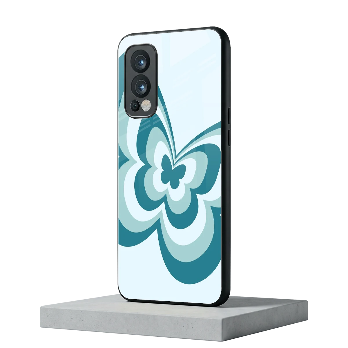 Y2K Green Butterfly oneplus nord 2 mobile cover | shockproof glass phone case