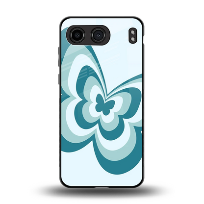 Y2K Green Butterfly back phone cover | glass case for oneplus nord 4