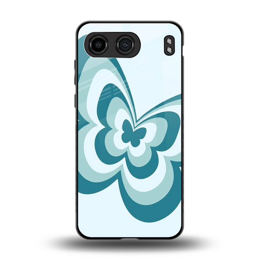 Y2K Green Butterfly back phone cover | glass case for oneplus nord 4