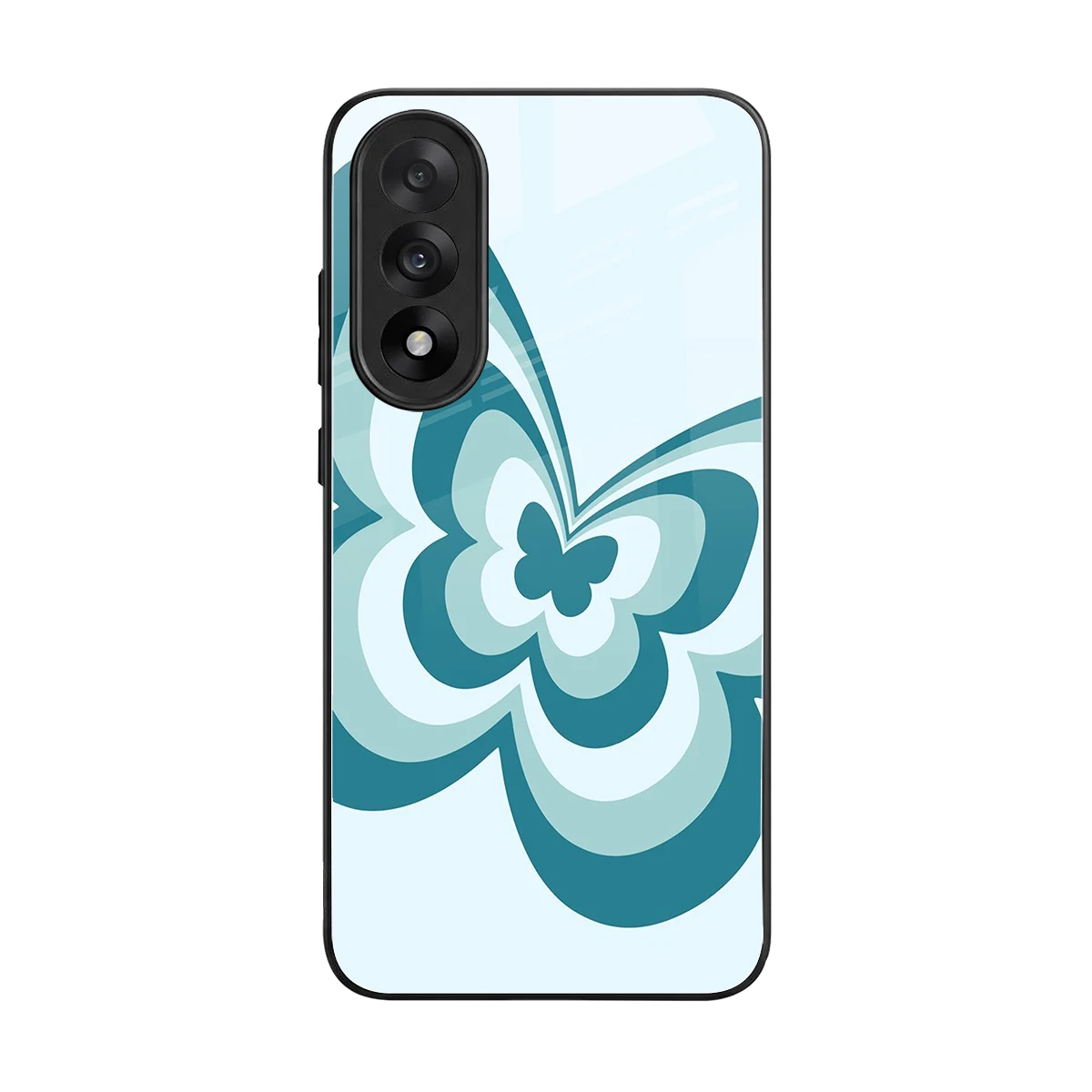 Y2K Green Butterfly back phone cover | glass case for oneplus nord 5