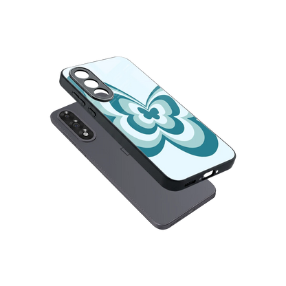 Y2K Green Butterfly sleek oneplus nord 5 cover with tempered glass back and TPU edges