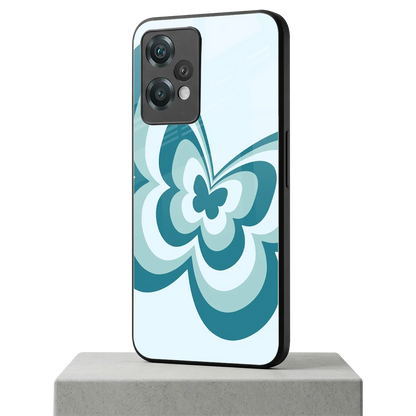Y2K Green Butterfly oneplus nord ce 2 lite mobile cover | shockproof glass phone case