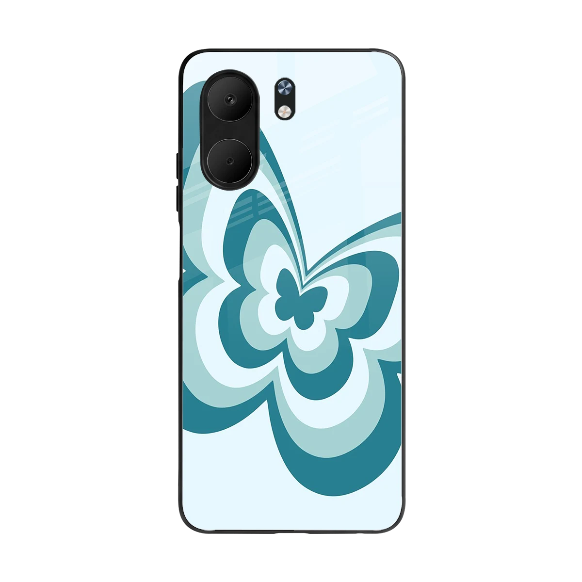 Y2K Green Butterfly back phone cover | glass case for oppo a5x 5g