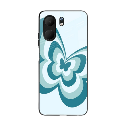 Y2K Green Butterfly back phone cover | glass case for oppo a5x 5g