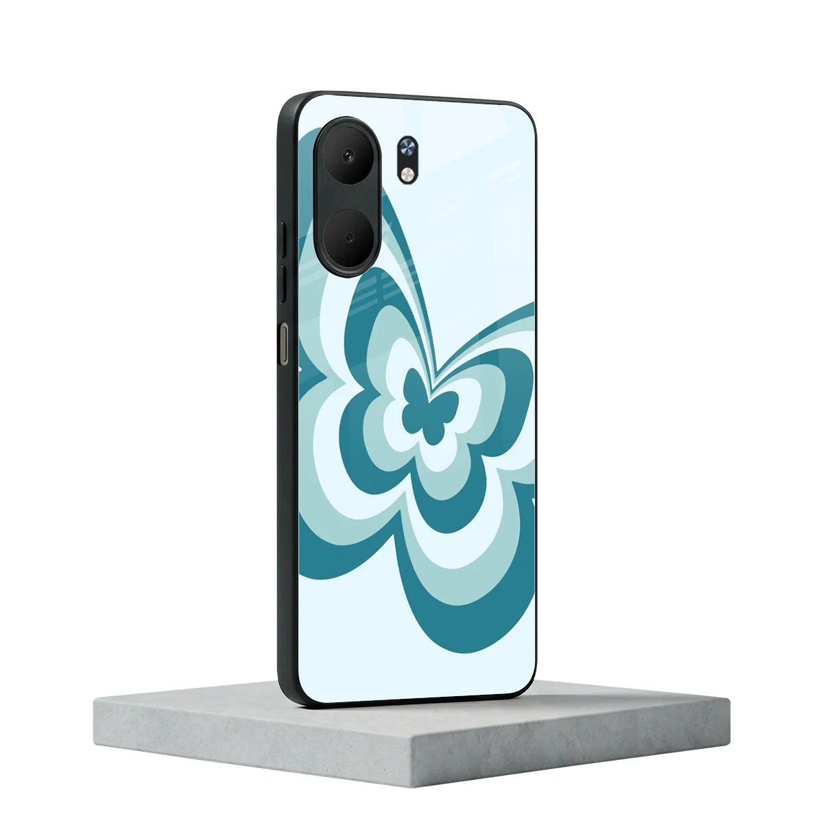 Y2K Green Butterfly oppo a5x 5g mobile cover | shockproof glass phone case