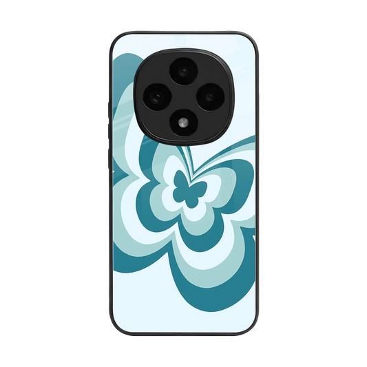 Y2K Green Butterfly back phone cover | glass case for oppo f31 pro 5g