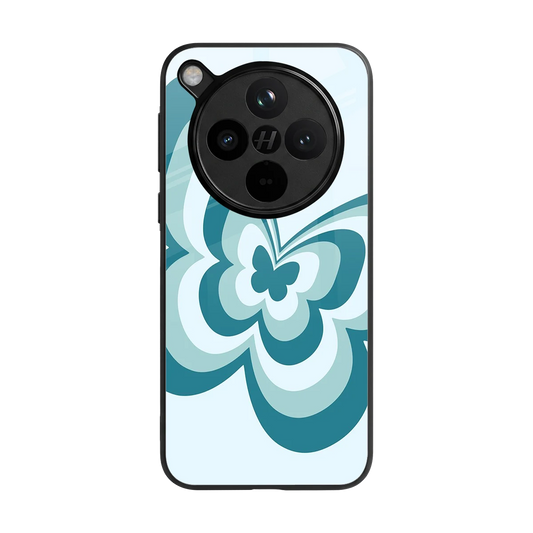 Y2K Green Butterfly back phone cover | glass case for oppo find x8