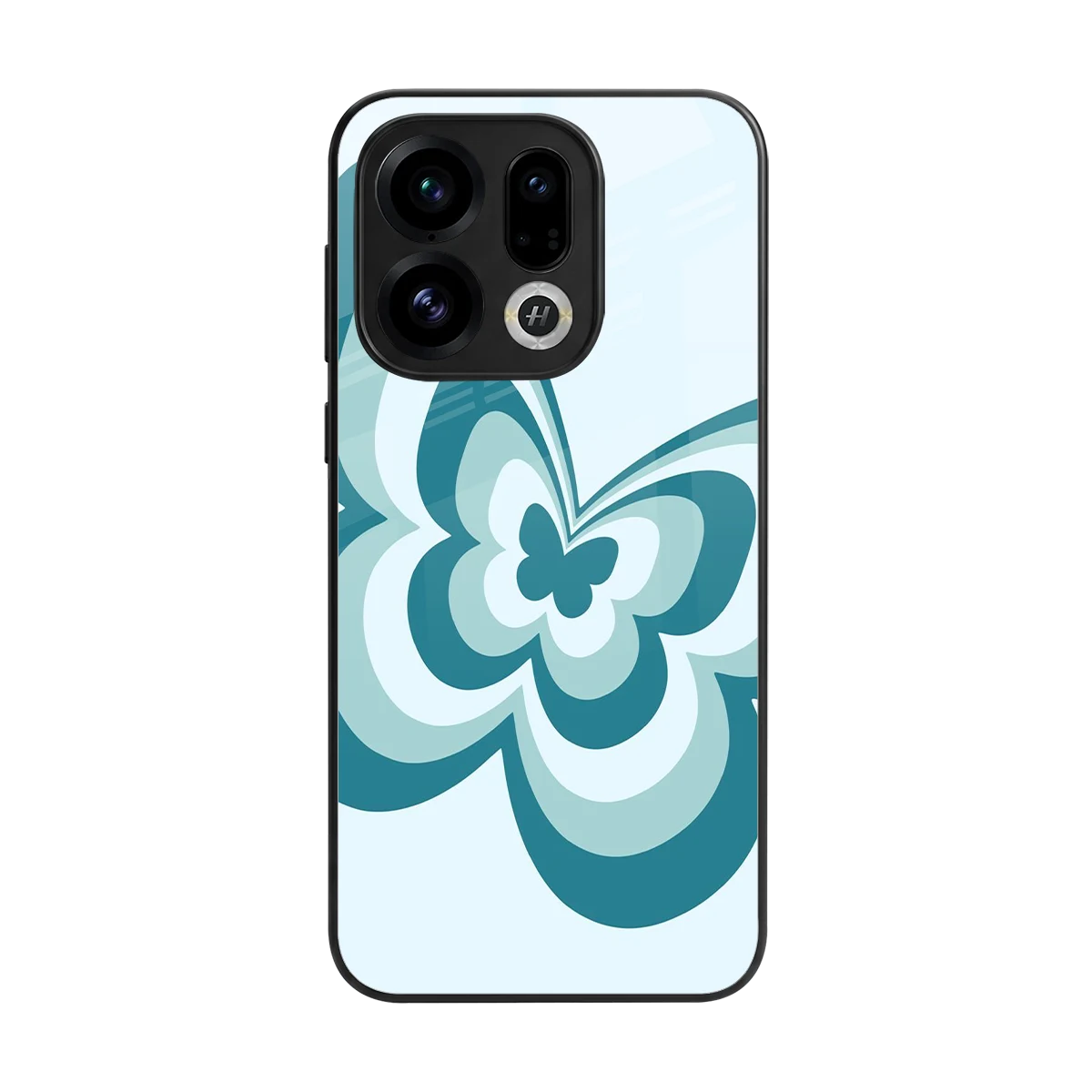 Y2K Green Butterfly back phone cover | glass case for oppo find x9