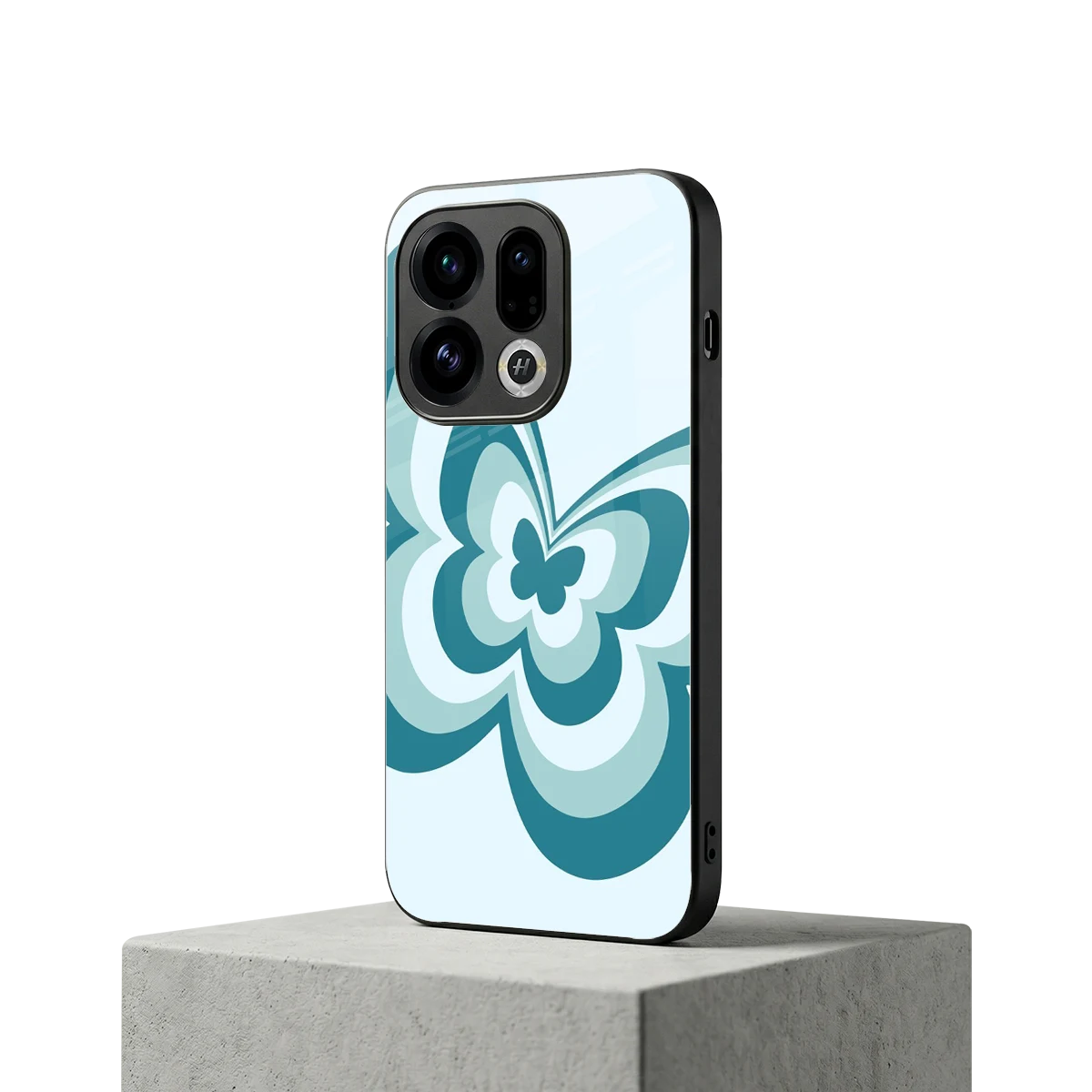 Y2K Green Butterfly oppo find x9 mobile cover | shockproof glass phone case