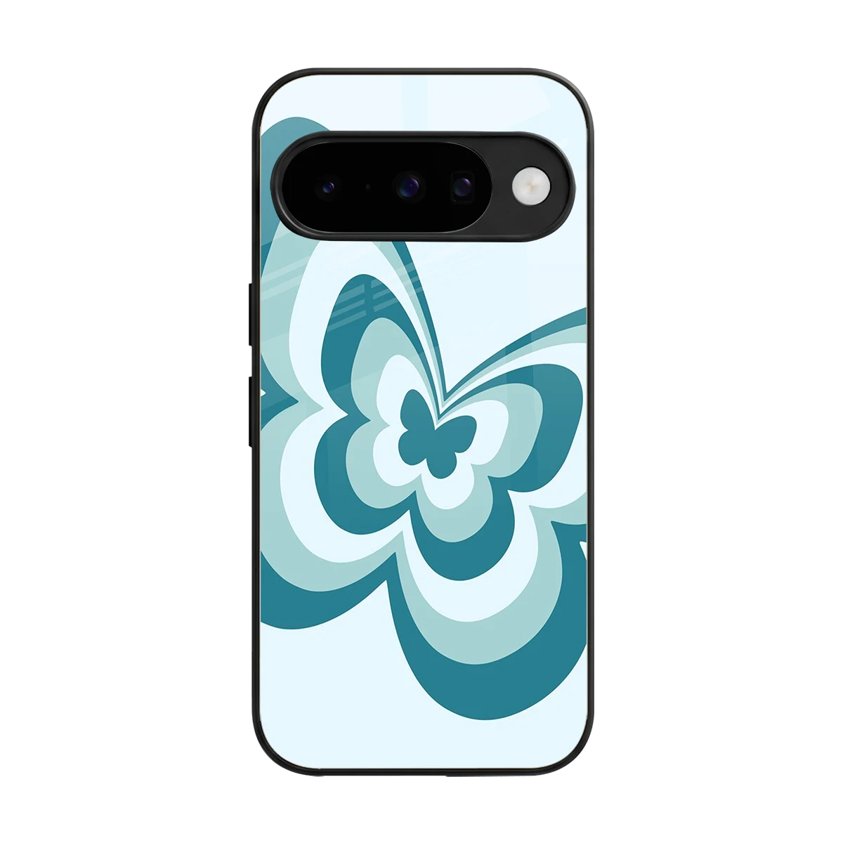 Y2K Green Butterfly back phone cover | glass case for google pixel 10