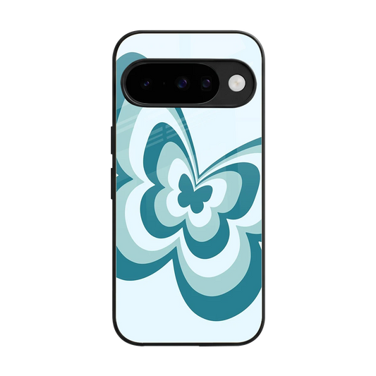 Y2K Green Butterfly back phone cover | glass case for google pixel 10