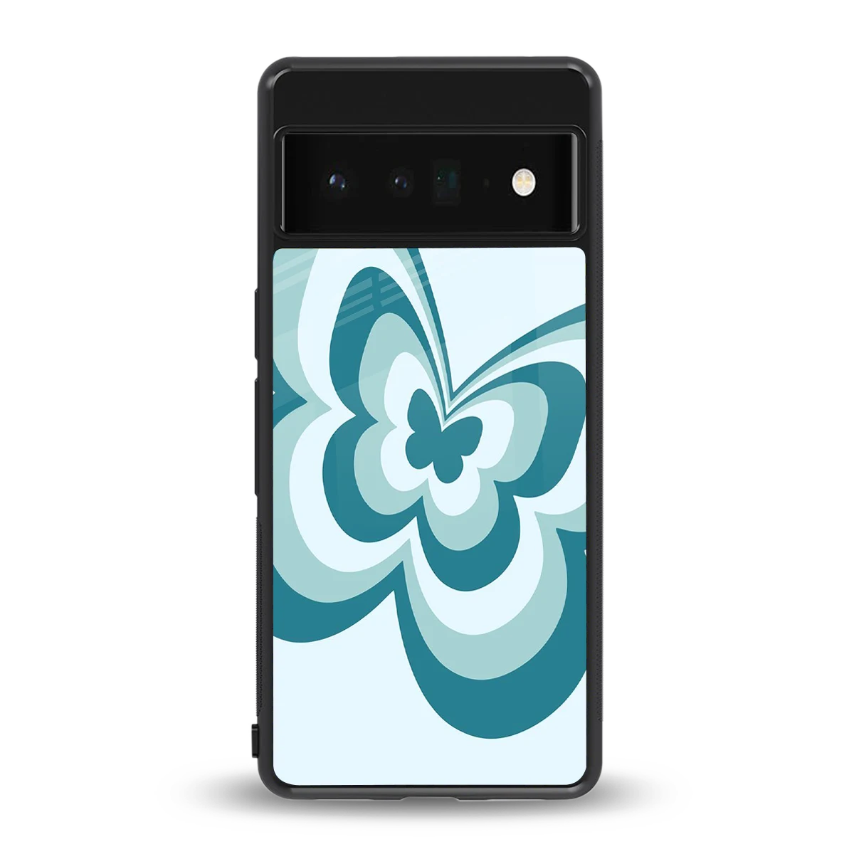 Y2K Green Butterfly back phone cover | glass case for google pixel 6 pro