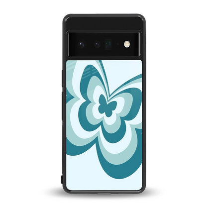 Y2K Green Butterfly back phone cover | glass case for google pixel 6 pro