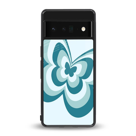 Y2K Green Butterfly back phone cover | glass case for google pixel 6 pro