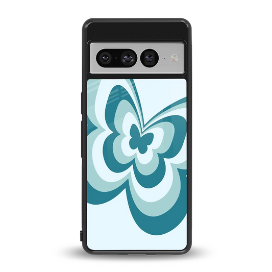Y2K Green Butterfly back phone cover | glass case for google pixel 7 pro