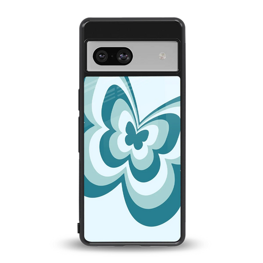 Y2K Green Butterfly back phone cover | glass case for google pixel 7