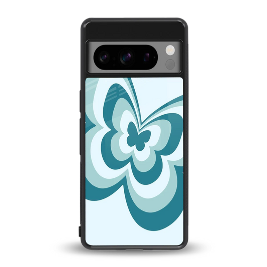 Y2K Green Butterfly back phone cover | glass case for google pixel 8 pro