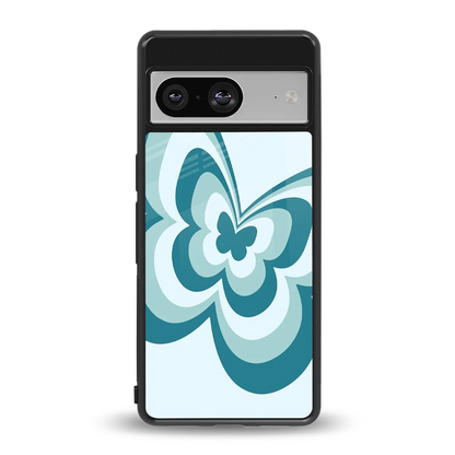 Y2K Green Butterfly back phone cover | glass case for google pixel 8