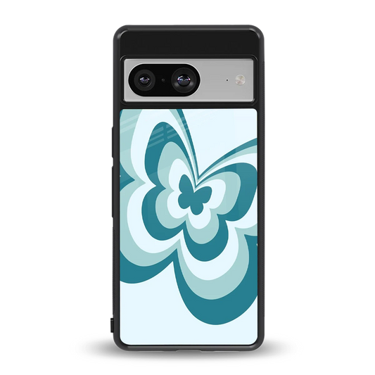 Y2K Green Butterfly back phone cover | glass case for google pixel 8